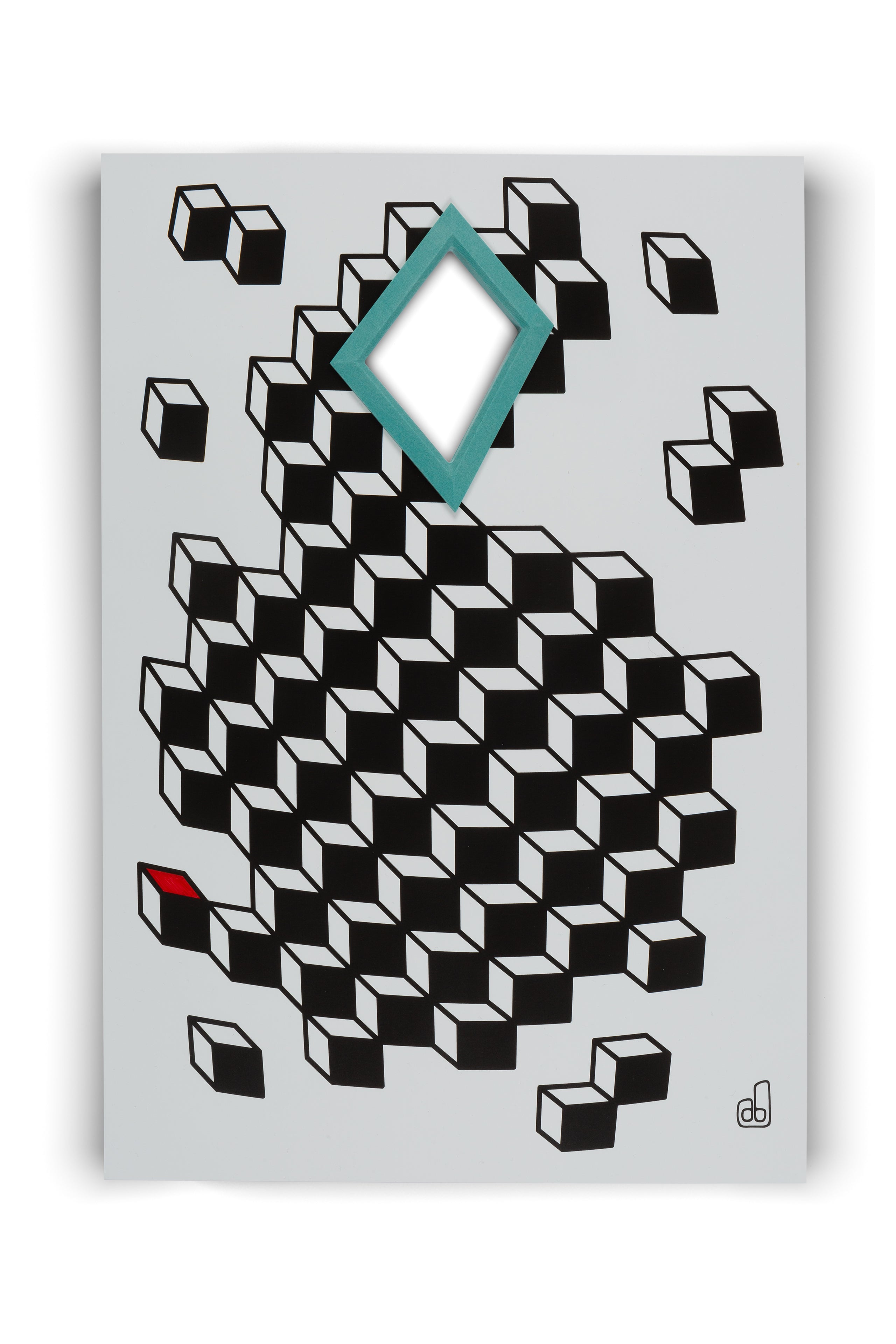 Angela Bulloch - Europe, Comma, Cube, 2019