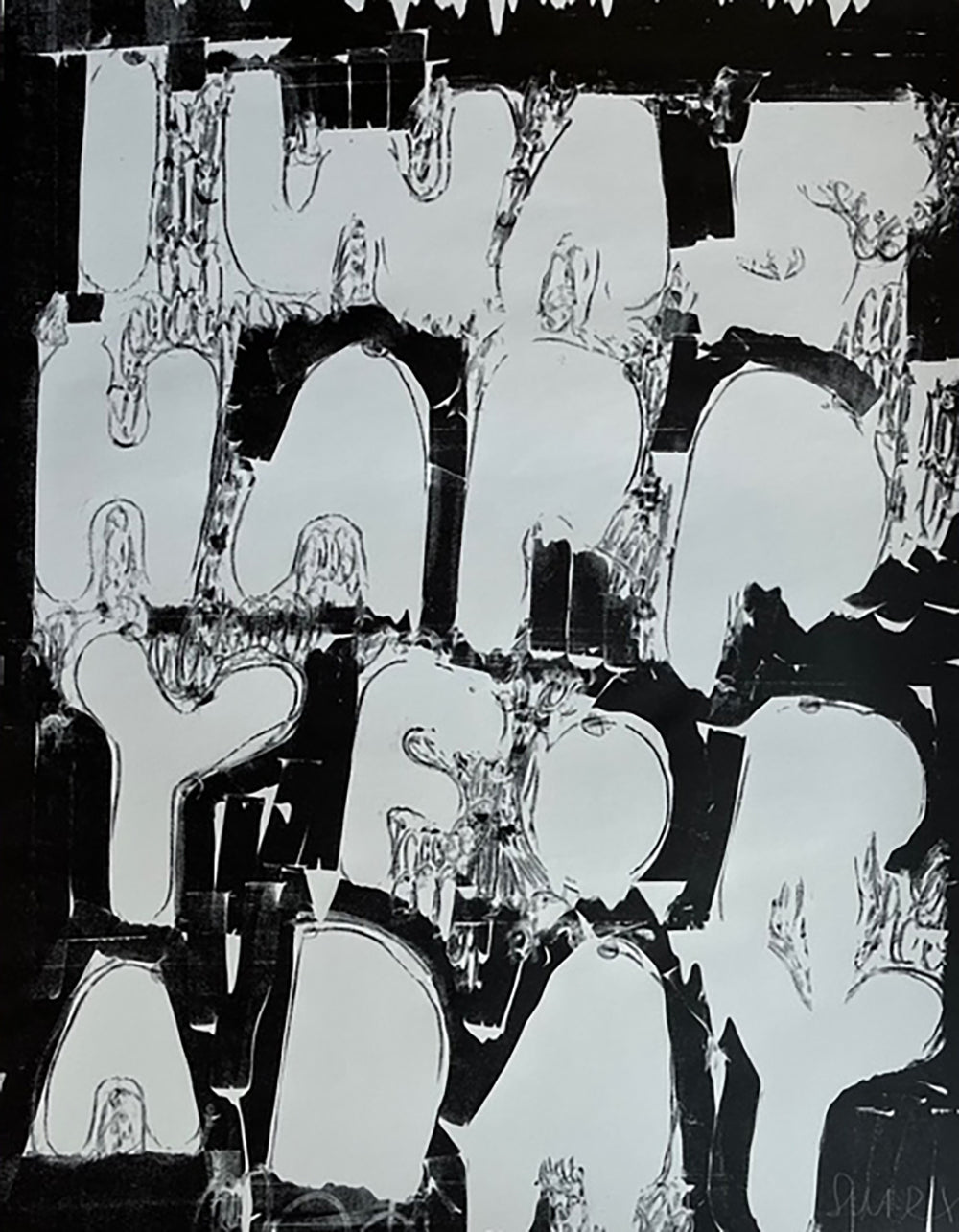 Stefan Marx - “I Was Happy For a Day” from: »Studioreihe 2020/2025« ("black and white")