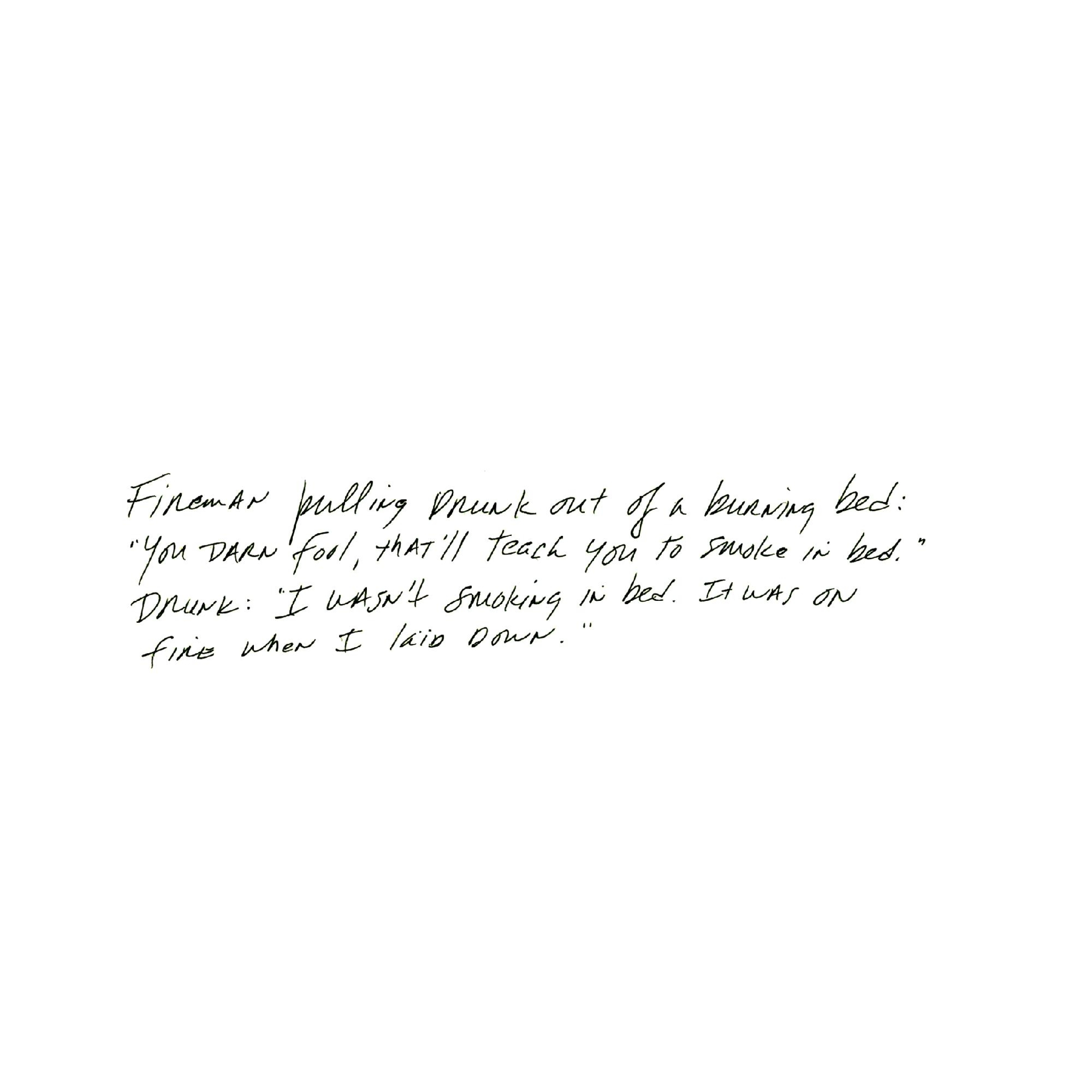 Richard Prince - Fireman pulling drunk out of burning bed...(Einzelmotiv)