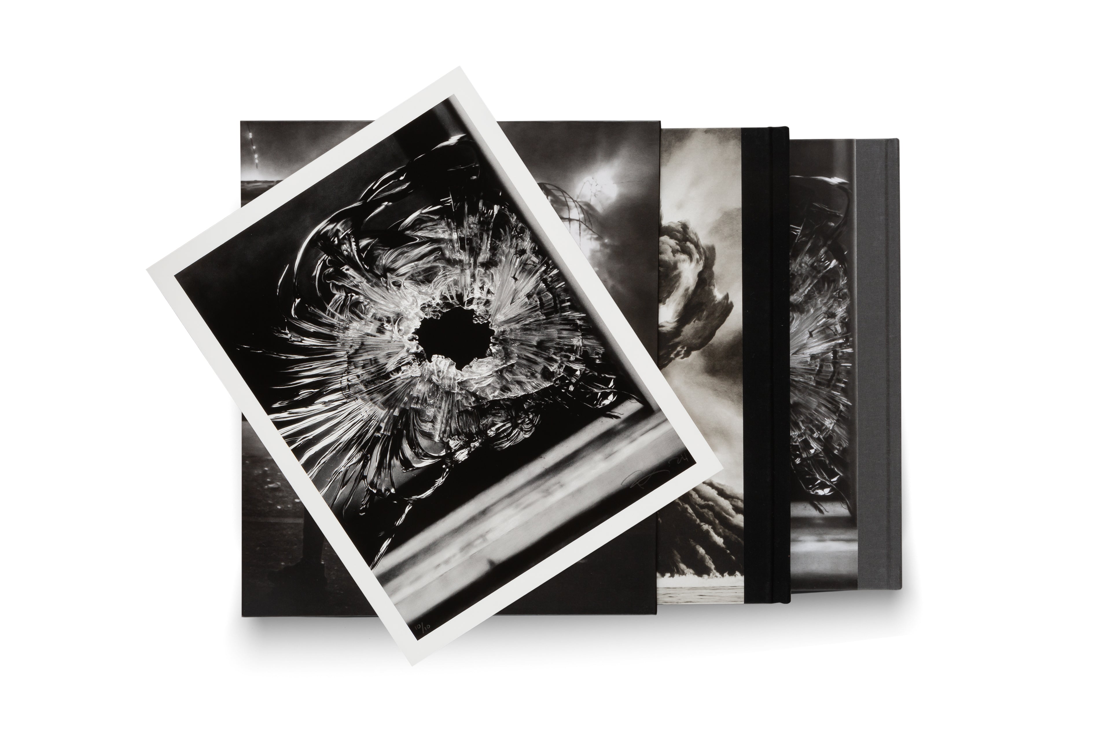 Robert Longo - Untitled (Bullet Hole in Window, January 7, 2015), 2024