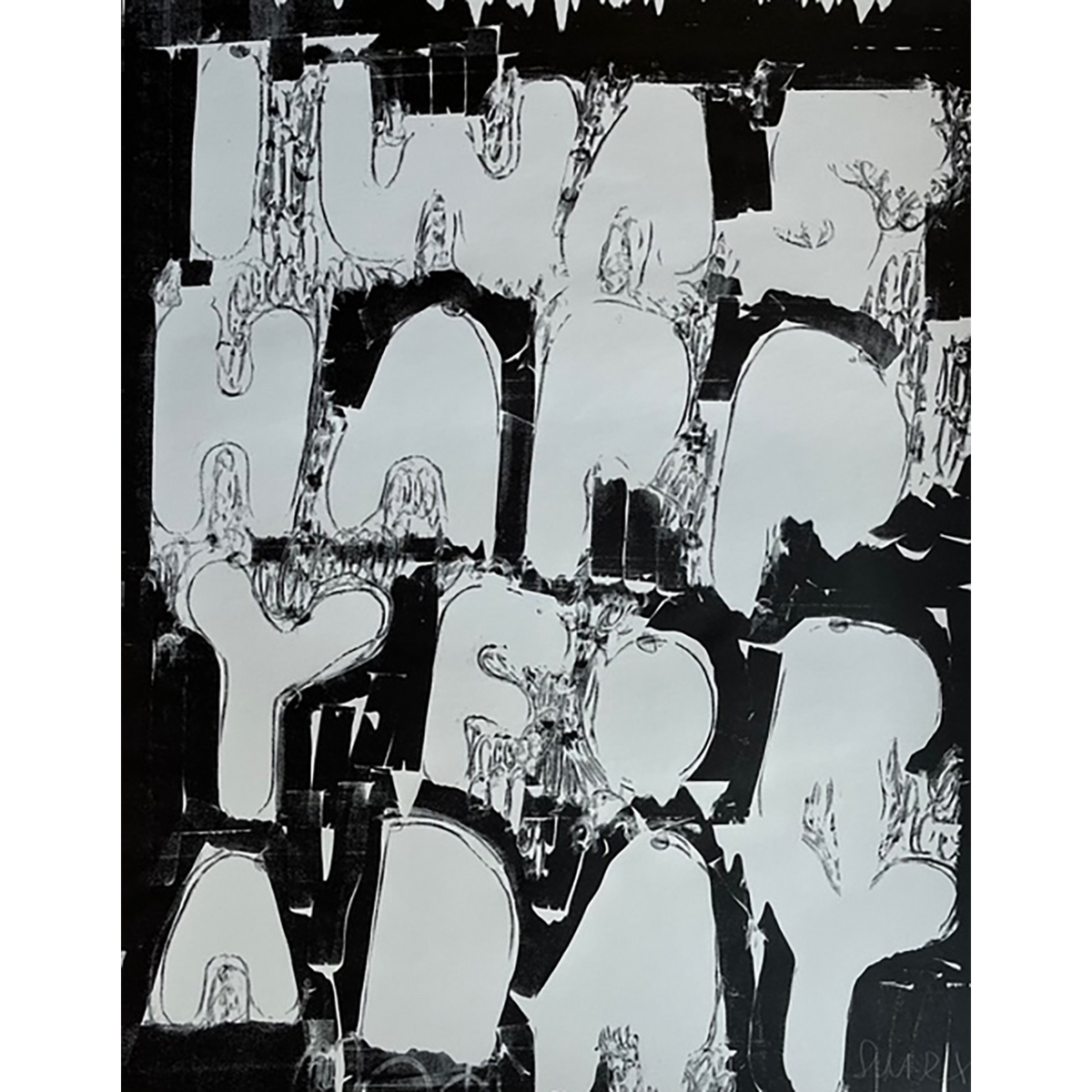 Stefan Marx - “I Was Happy For a Day” from: »Studioreihe 2020/2025« ("black and white")