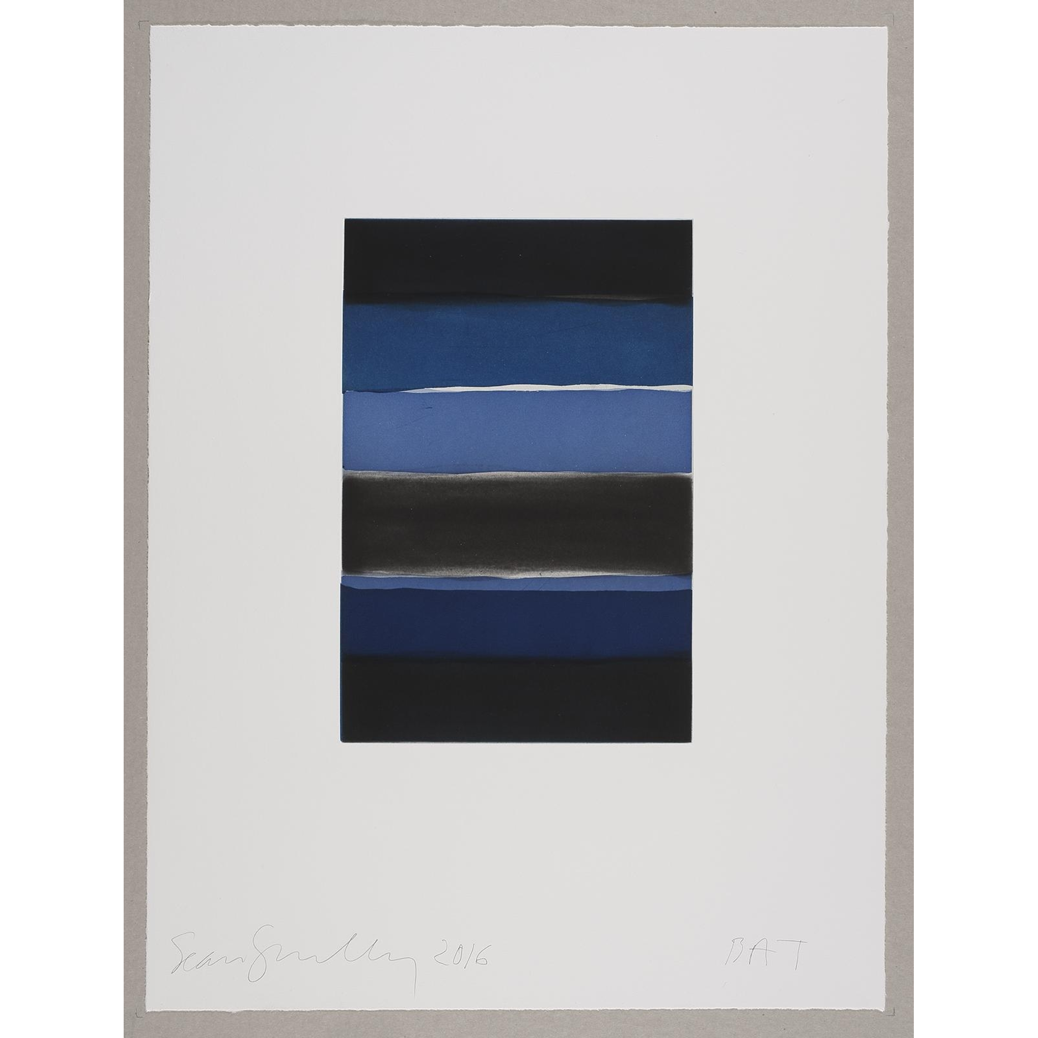 Sean Scully - Landline Blue Black, 2016